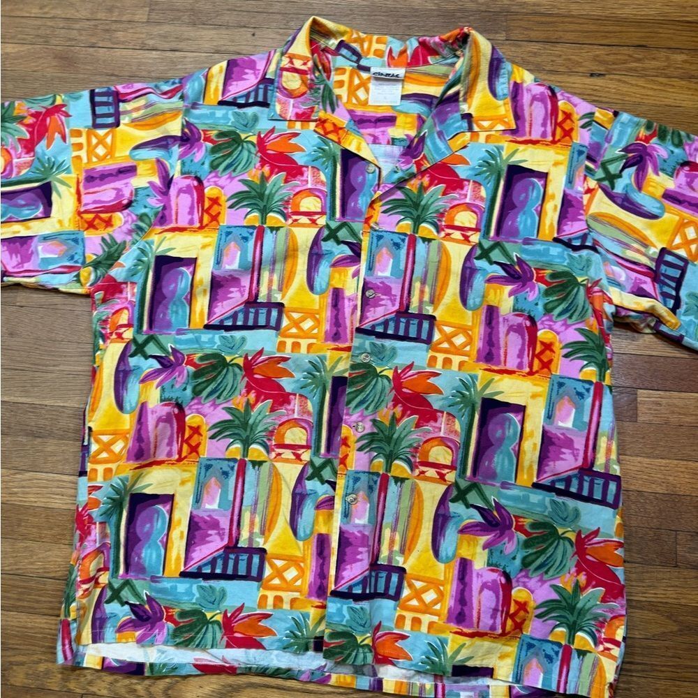 Vintage Colorful Hawaiian Shirt - Picture 2 of 6